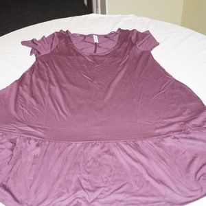 Knee Length Viscose Dress with Cobweb Front